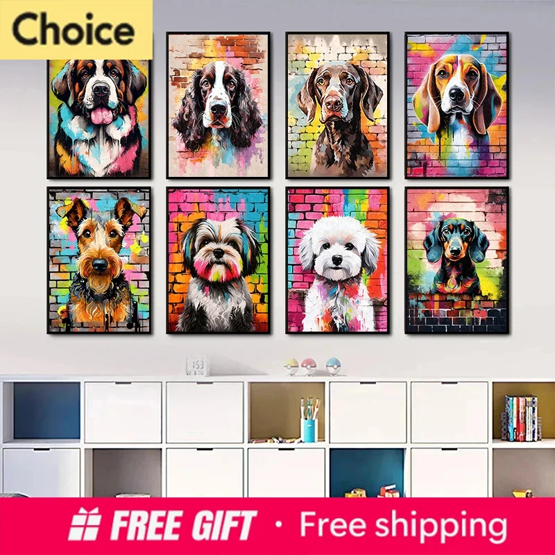 Resin Art Aesthetic - Pósteres de Graffiti de Perros Adorables,