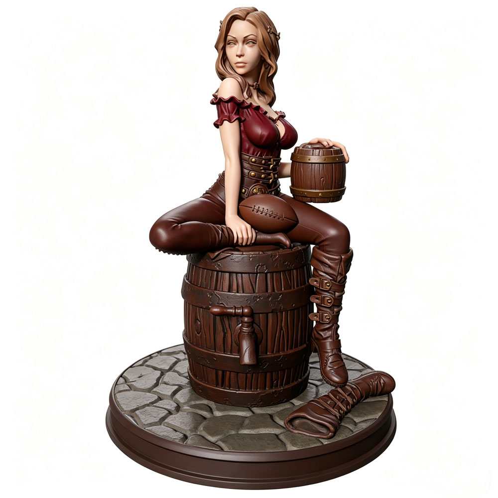 Resin Art On Wood - Estatua de resina en miniatura a