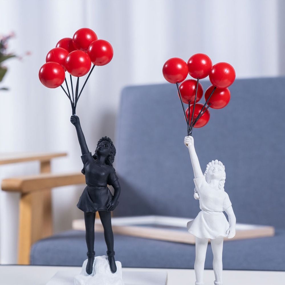 Resin Art Design - Figura de resina Banksy para Interior,