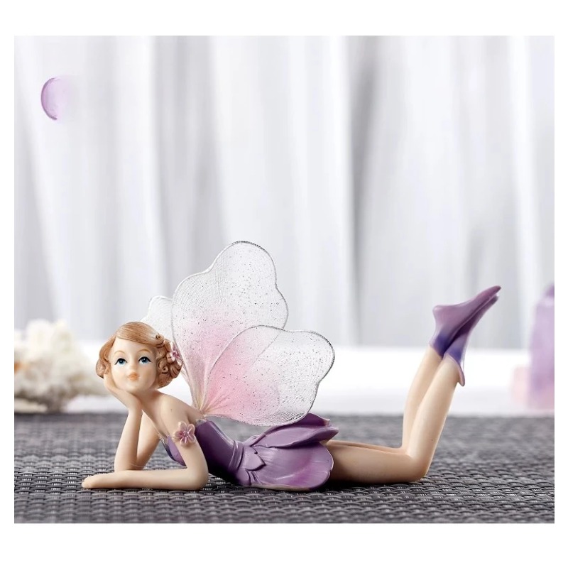 Resin Art Decoration Items - Figura de Hada de Flores en
