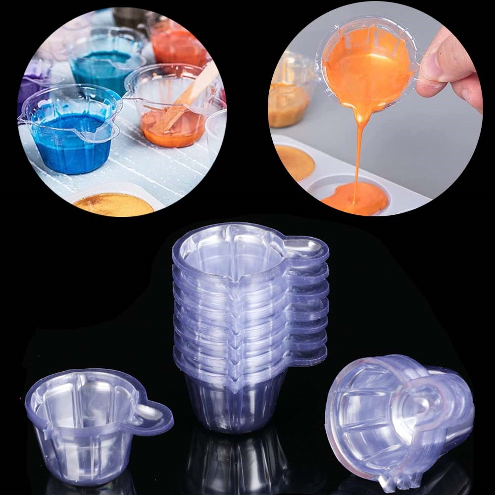 Resin Mixing Cup - Tazas desechables de plástico de 40ML,