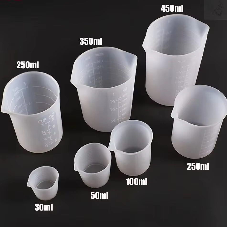 Resin Mixing Cup - Taza Medidora de Silicona de 1000ml,