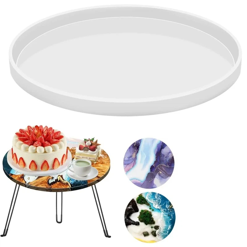 Resin Art Table - Moldes de resina epoxi redondos para