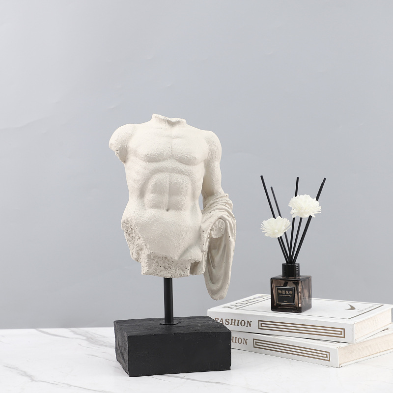 Resin Art Decoration Items - Escultura nórdica creativa de media figura,