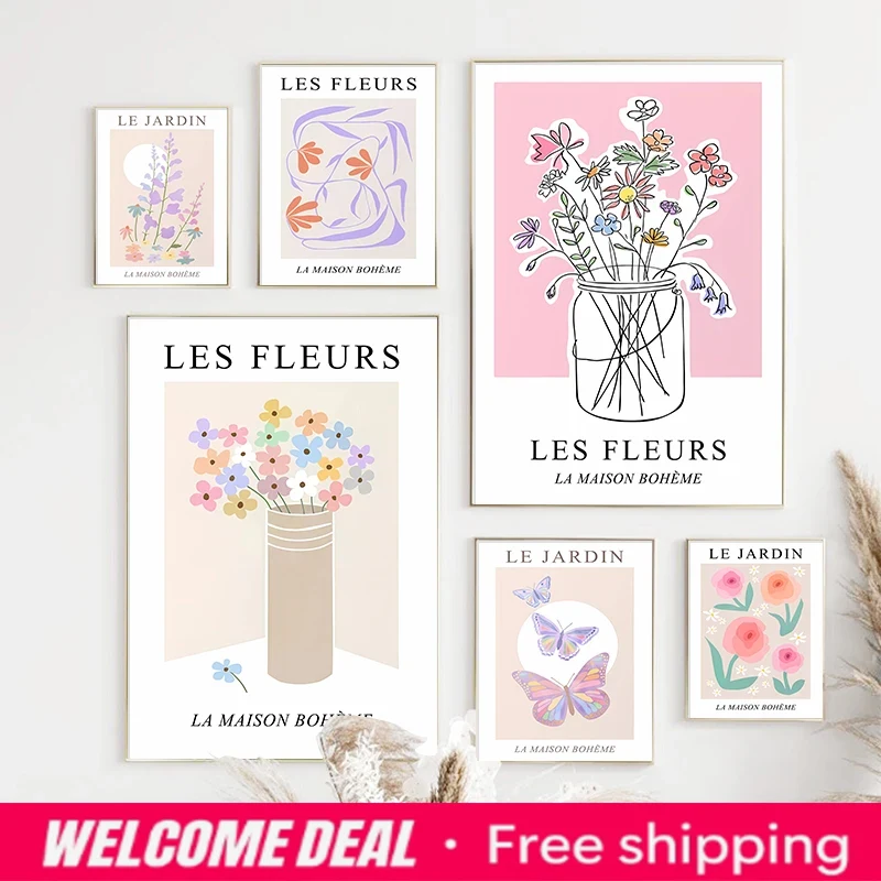 Resin Art Aesthetic - Póster de Mercado de Flores Abstracto