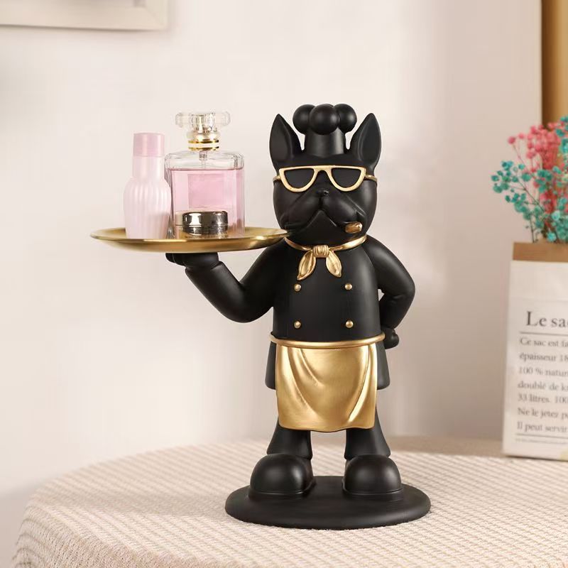 Resin Art Table - Bandeja de estatua de Chef pirata