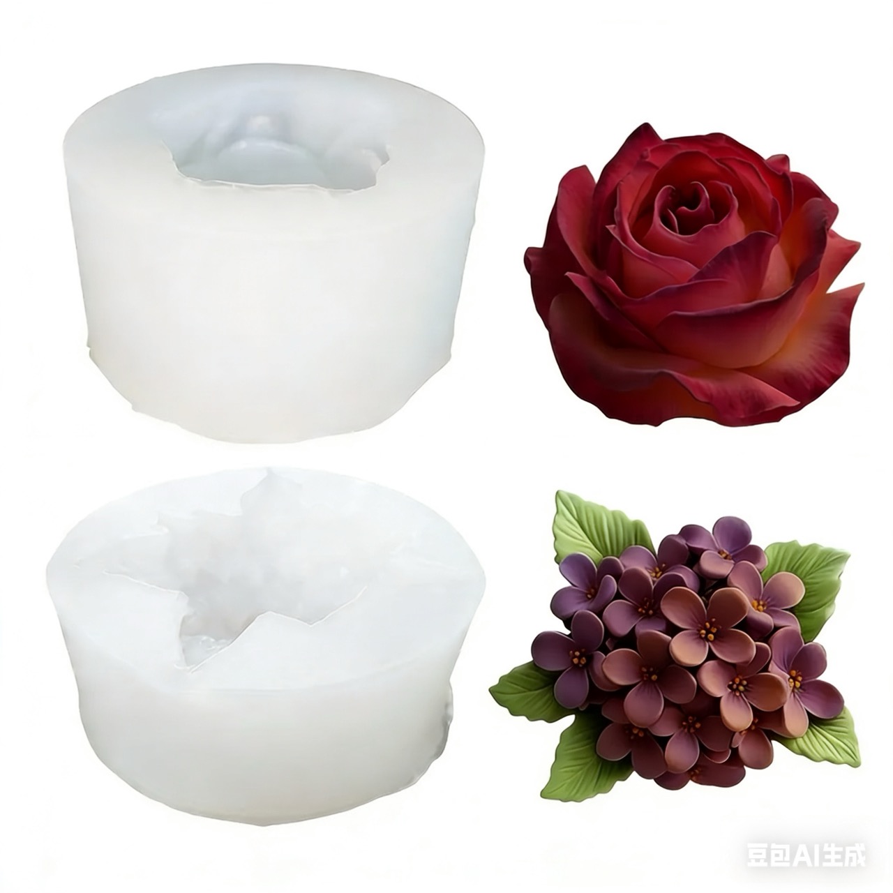 Resin Art All - 2 piezas de moldes de silicona