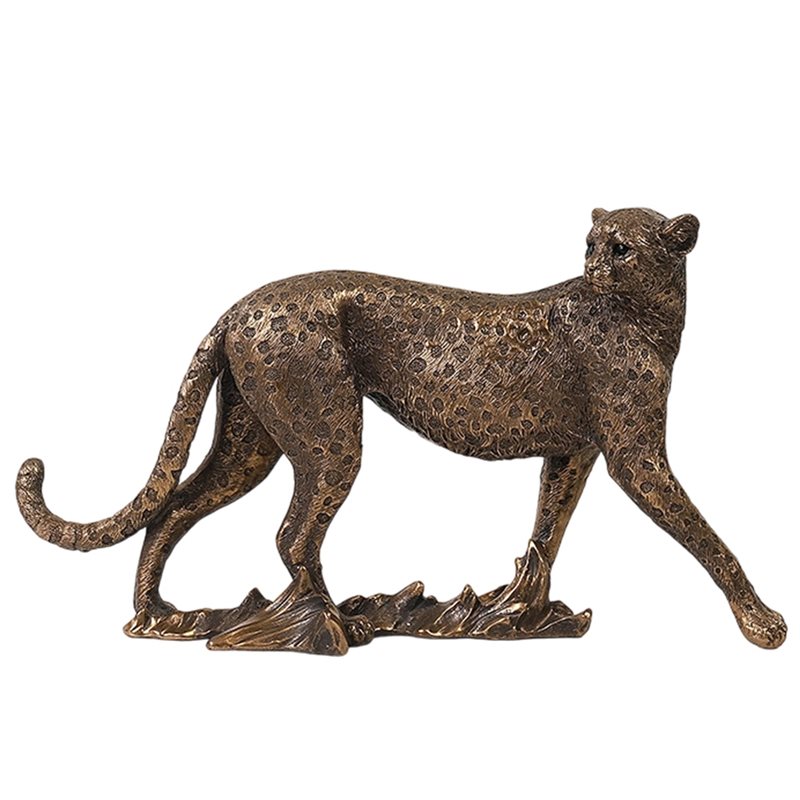 Resin Art Pro - Escultura Moderna de Leopardo en Resina,
