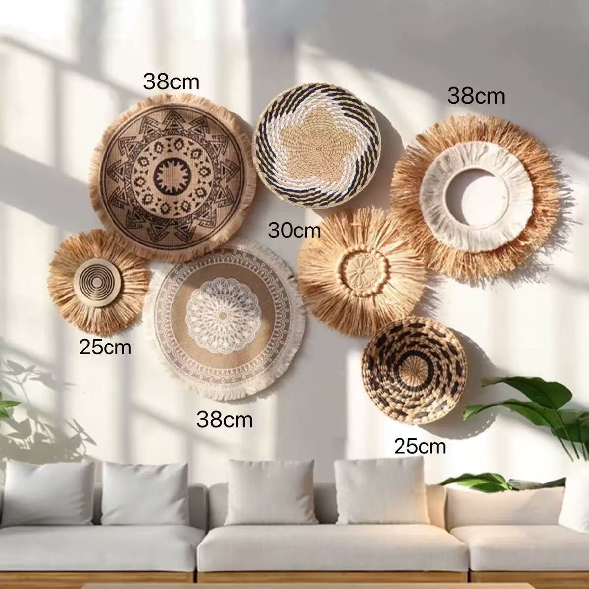 Resin Art Aesthetic - Decoración de Pared Boho de Paja,