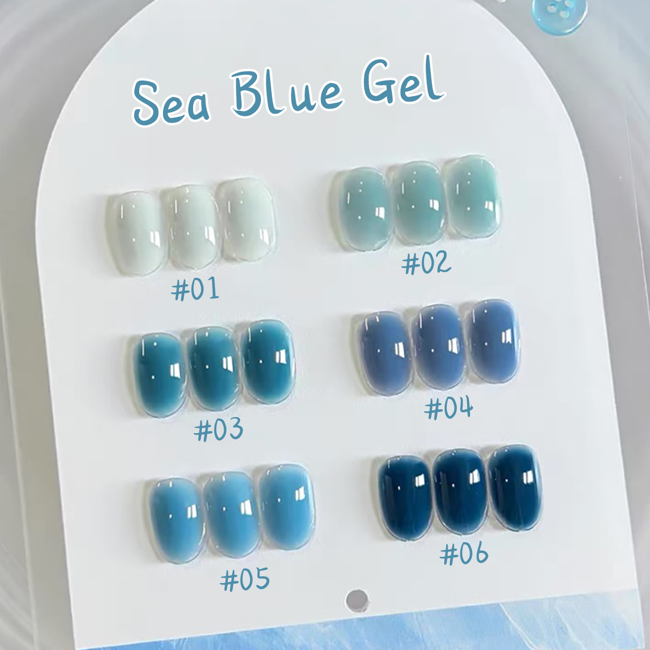 Resin Art All - 1-10 unidades de esmalte de uñas