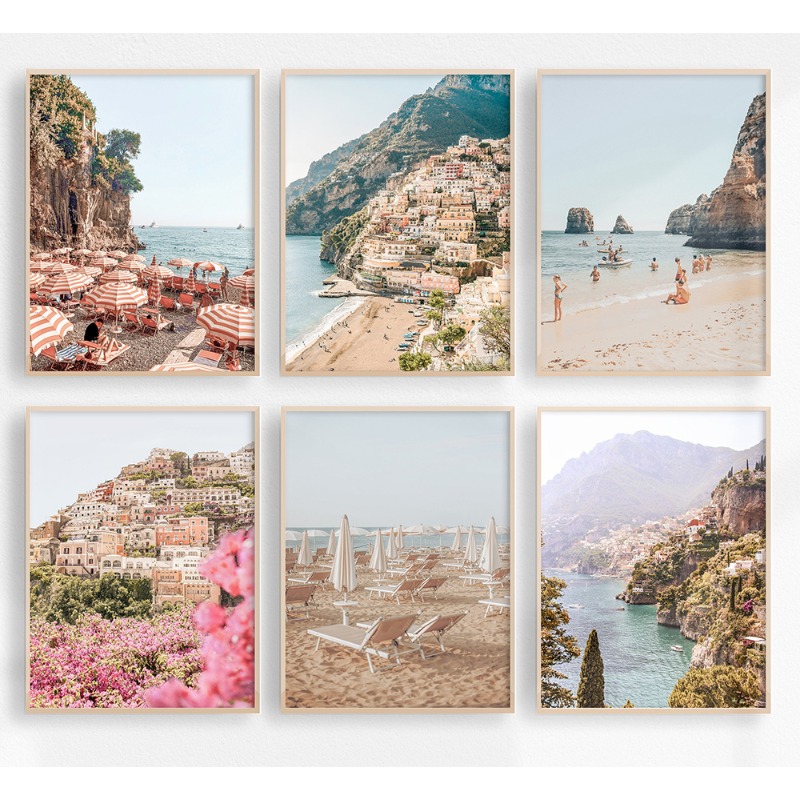 Resin Art Aesthetic - Póster de paisaje de la costa
