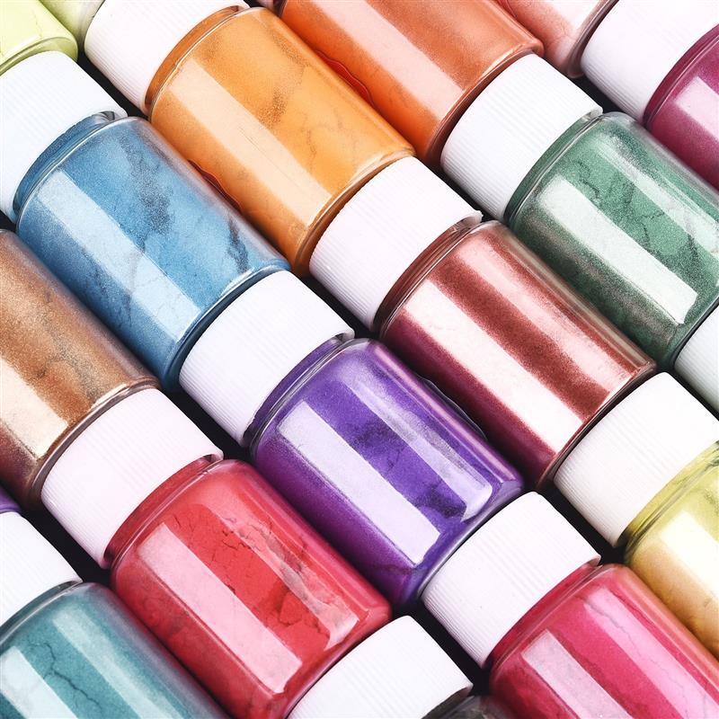 Pearl Powder Resin - 24 colores, 10g, espejo, perla de
