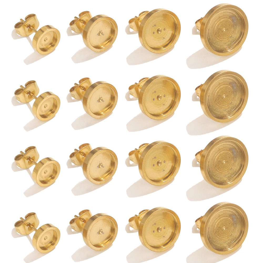 Resin Art Gift Ideas - 10 Uds. De pendientes dorados de