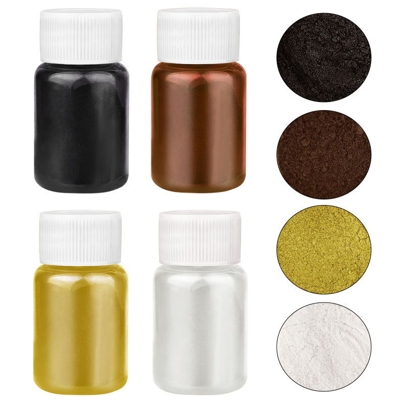 Juego de 4 Colores de Polvo Pe - Pearl Powder Resin reseña y precio