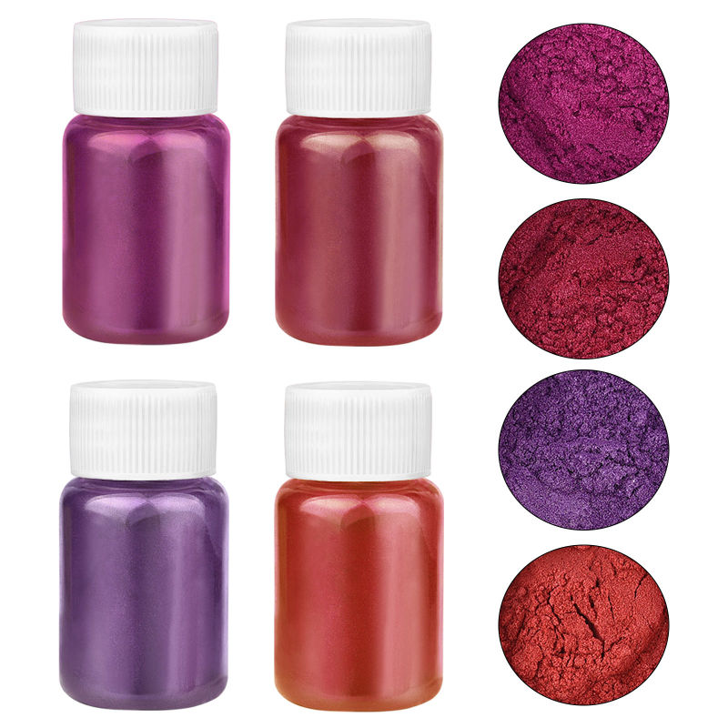 Juego de 4 Colores de Polvo Pe - Pearl Powder Resin reseña y precio
