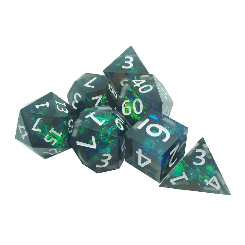 Juego de dados poliédricos afi - Resin Art Table reseña y precio
