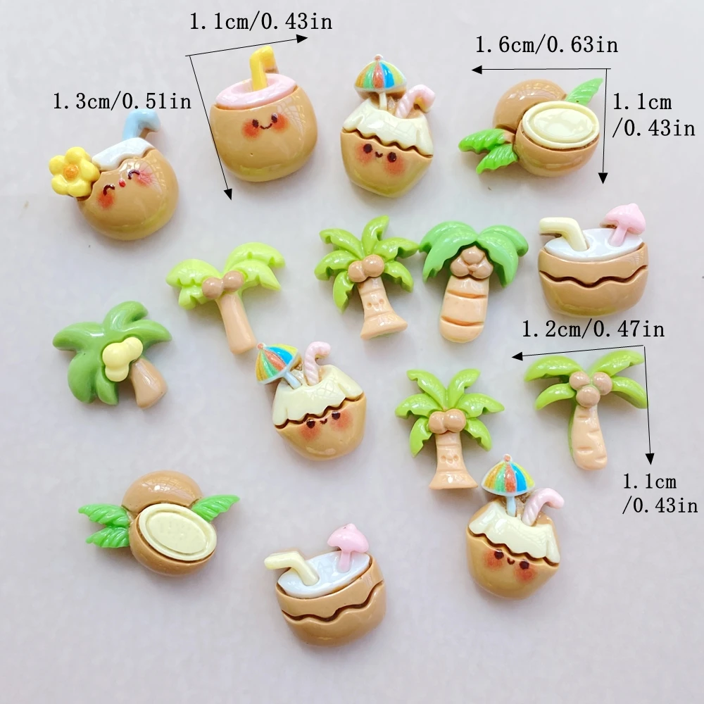 20 piezas de bebida de coco de - Resin Art Tree reseña y precio