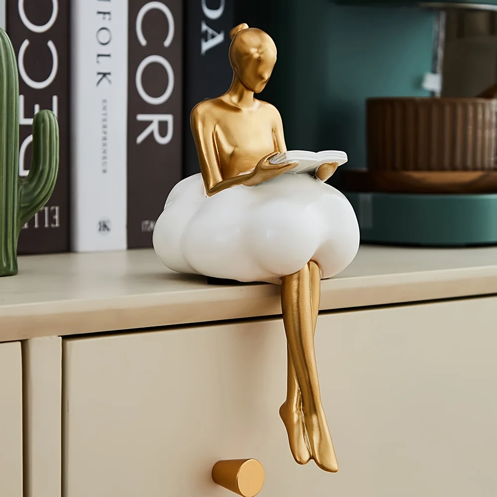 Escultura de Cloud Girl, figur - Resin Art Aesthetic reseña y precio