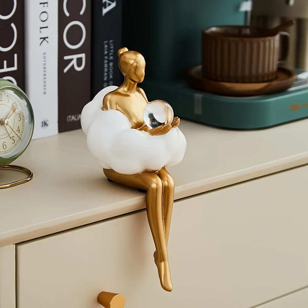 Escultura de Cloud Girl, figur - Resin Art Aesthetic reseña y precio