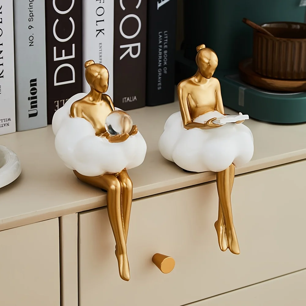 Escultura de Cloud Girl, figur - Resin Art Aesthetic reseña y precio
