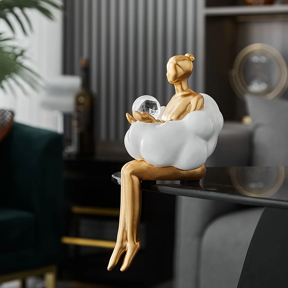 Escultura de Cloud Girl, figur - Resin Art Aesthetic reseña y precio