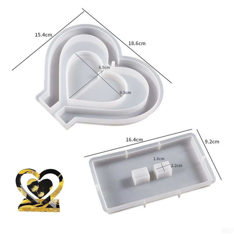 Molde de Silicona con Letra Mm - Resin Art Products reseña y precio