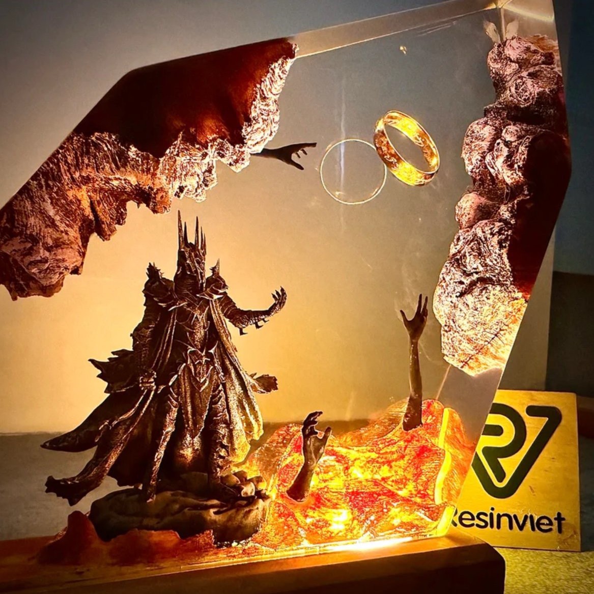 Nueva Lámpara de Mesa de Resin - Resin Art Decoration Items reseña y precio