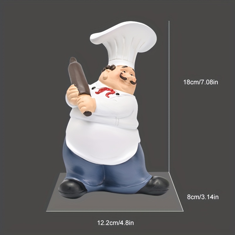 Estatua de resina de Chef con  - Resin Art Table reseña y precio