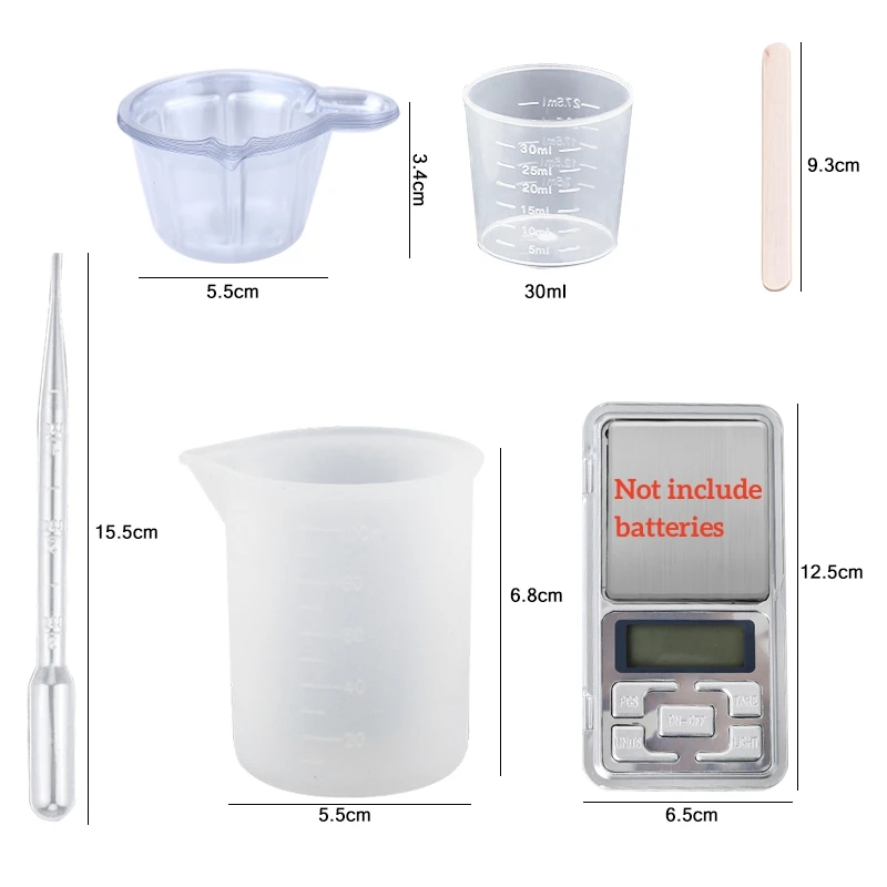 Kit de resina epoxi transparen - Resin Mixing Cup reseña y precio