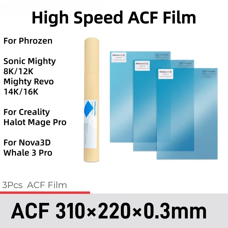 3 Piezas de Película ACF 220x3 - Resin Art Pro reseña y precio