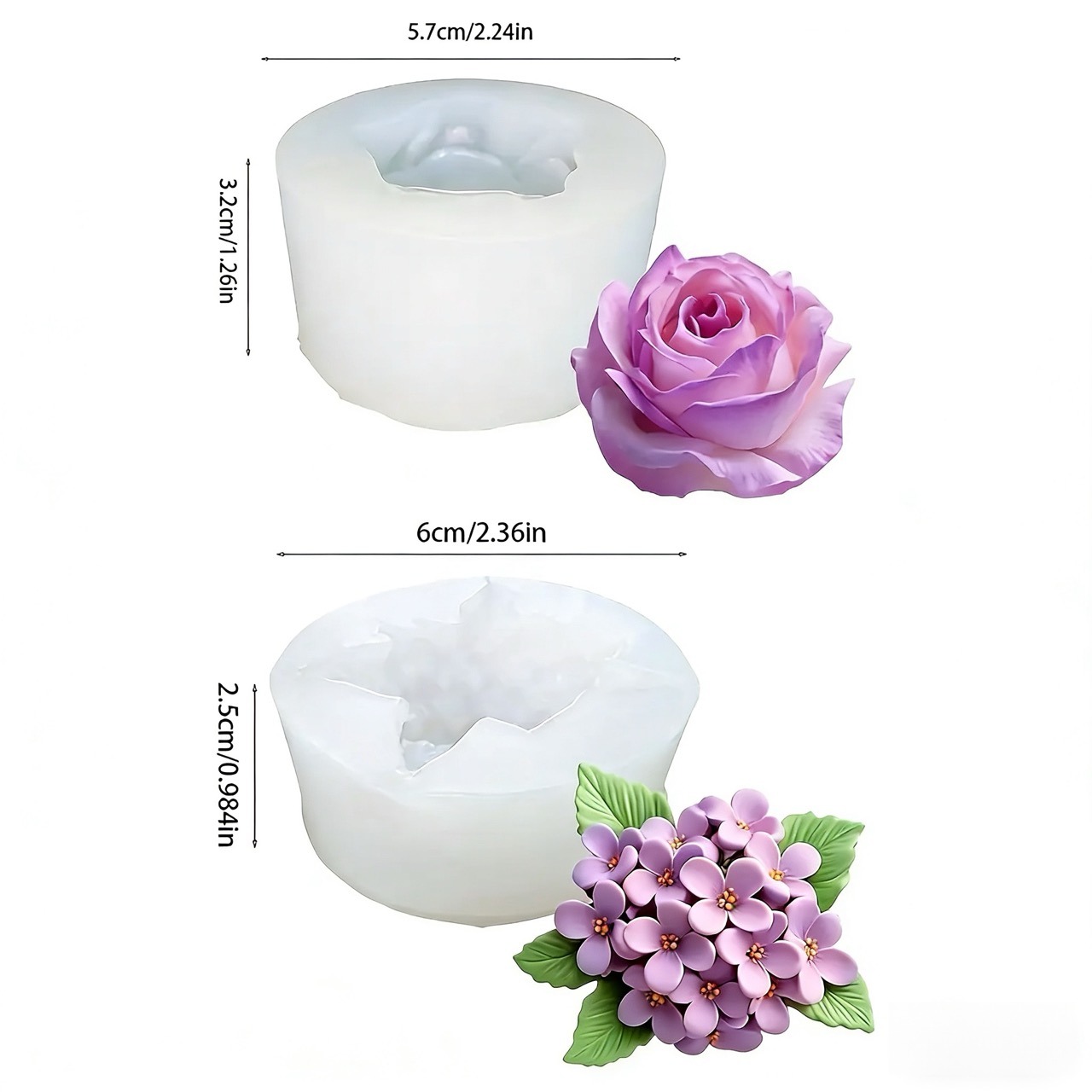 2 piezas de moldes de silicona - Resin Art All reseña y precio
