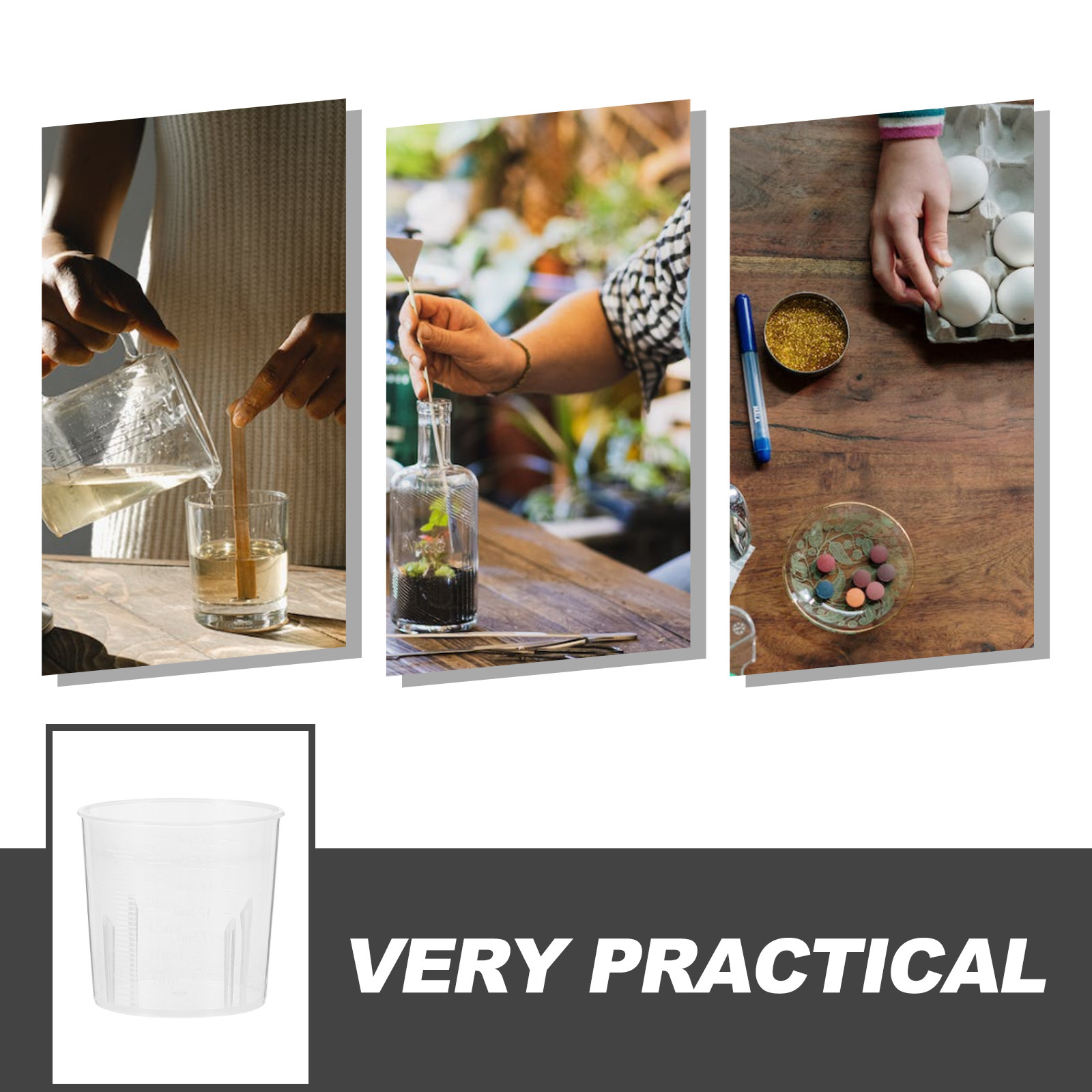 100 piezas de vasos medidores  - Resin Mixing Cup reseña y precio