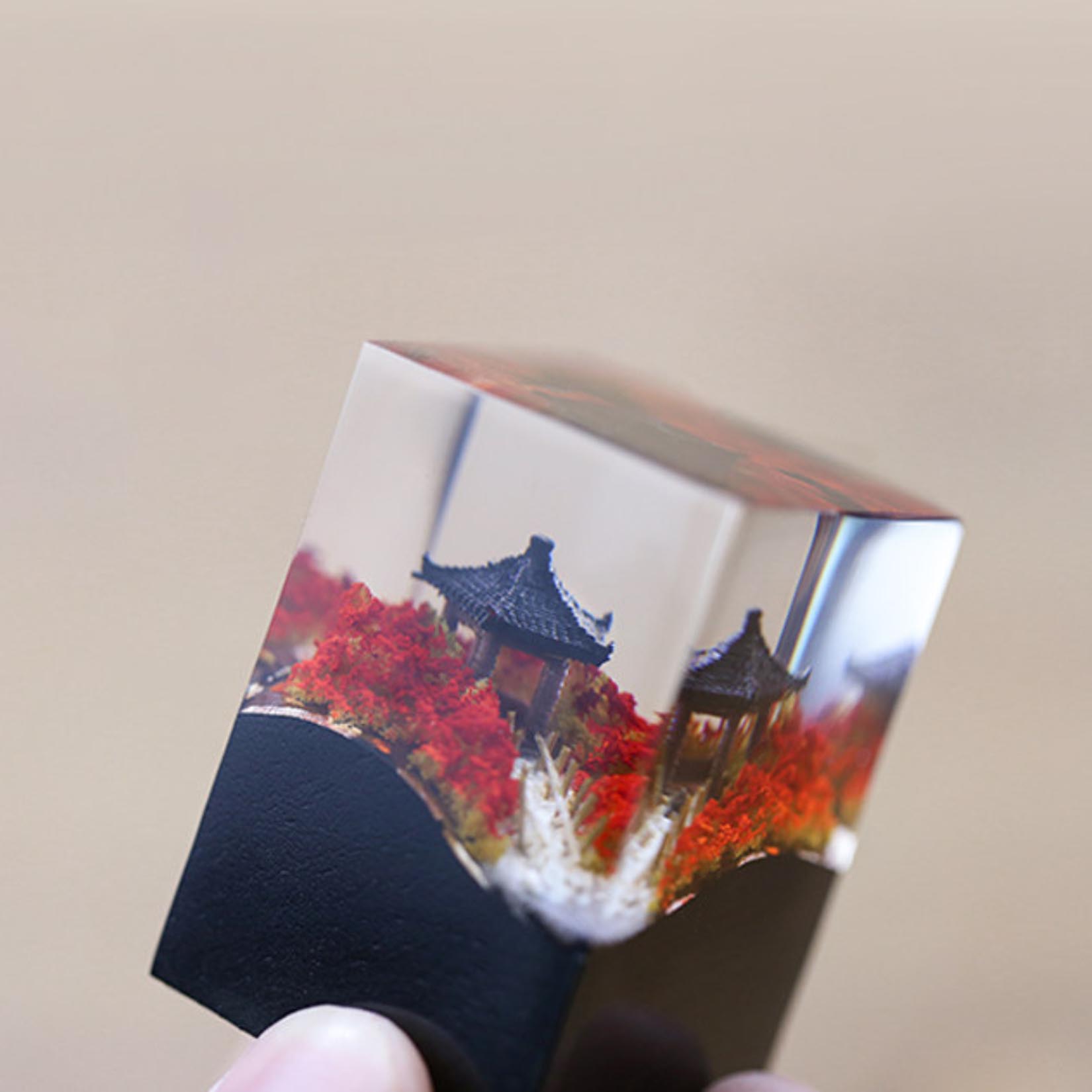 Sello de Pabellón Chino con Re - Resin Art Decoration Items reseña y precio