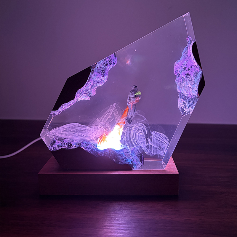 Lámpara de Mesa de Resina con  - Resin Art Table reseña y precio