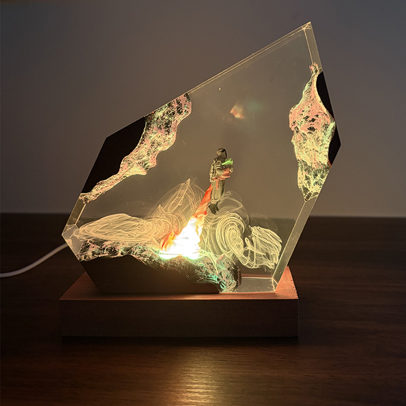 Lámpara de Mesa de Resina con  - Resin Art Table reseña y precio