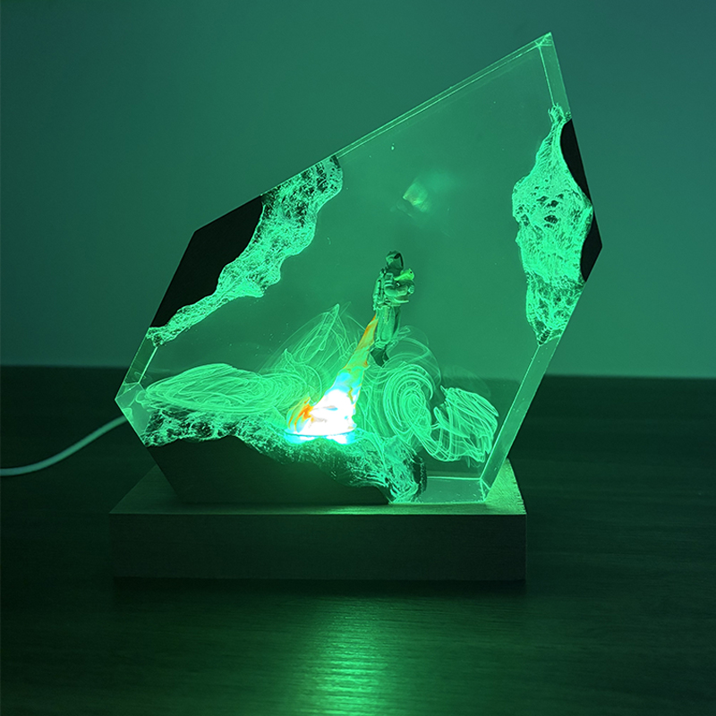 Lámpara de Mesa de Resina con  - Resin Art Table reseña y precio