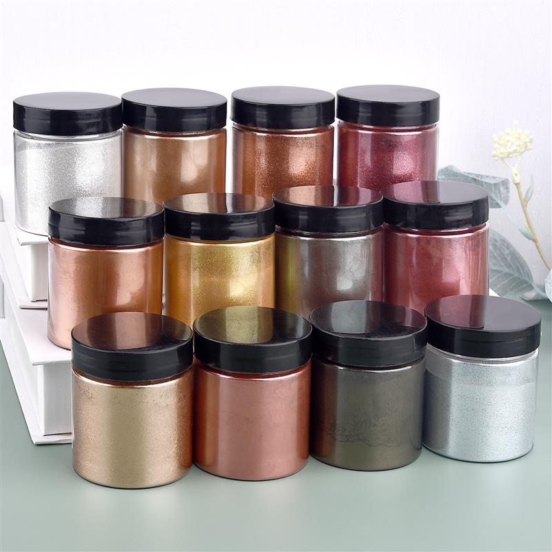 50g brillo metálico oro plata  - Pearl Powder Resin reseña y precio