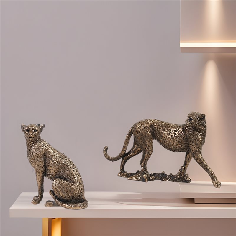 Escultura Moderna de Leopardo  - Resin Art Pro reseña y precio