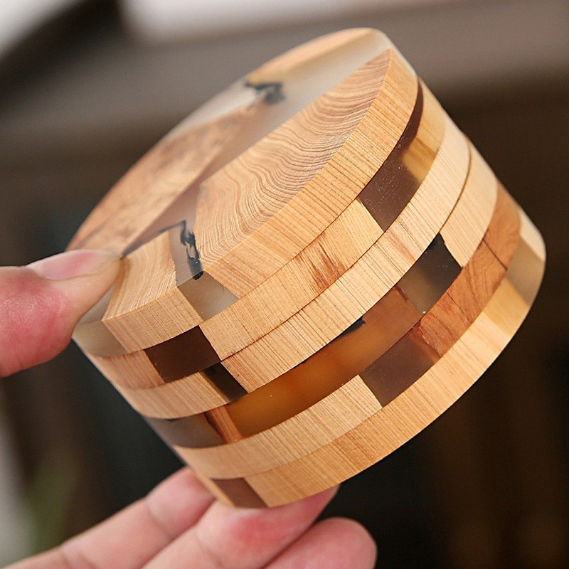 Juego de 6 Posavasos de Té Est - Resin Mixing Cup reseña y precio