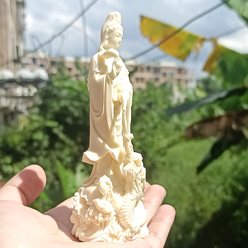 Estatua de Buda Guanyin de Res - Resin Art Aesthetic reseña y precio