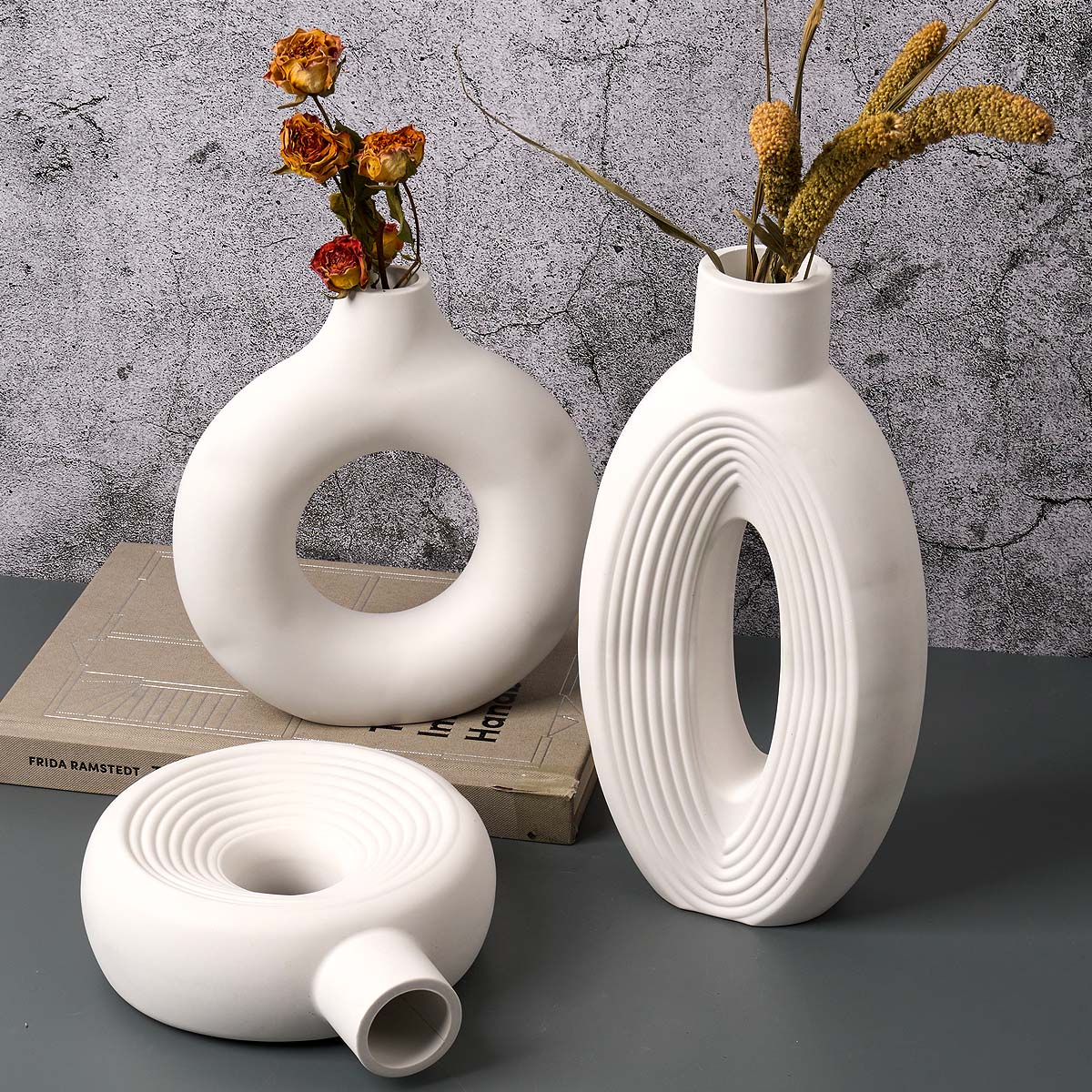 Florero de rayas nórdicas, mol - Resin Art Table reseña y precio