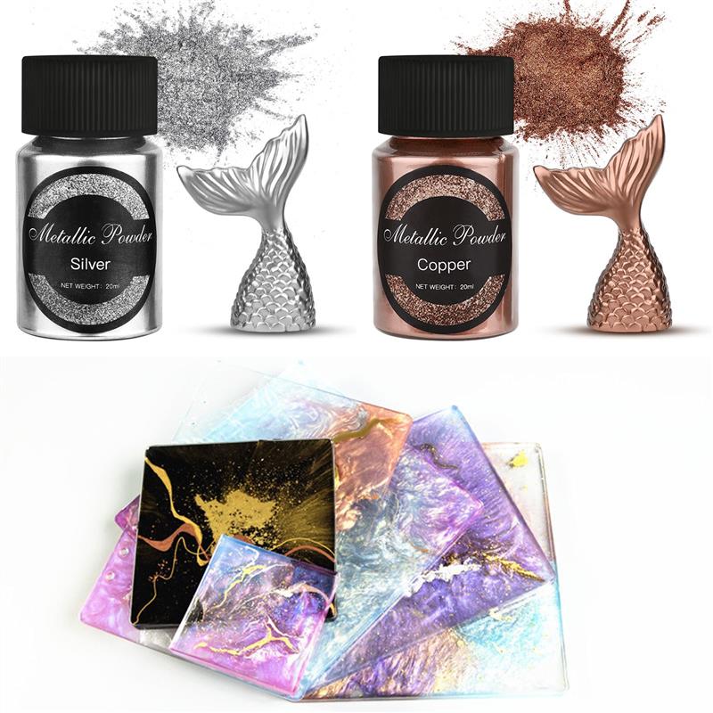 20 Ml brillo metálico oro plat - Pearl Powder Resin reseña y precio