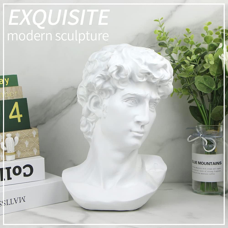 Estatua griega de cabeza de Da - Resin Art Design reseña y precio