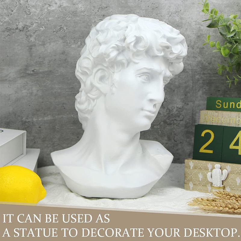 Estatua griega de cabeza de Da - Resin Art Design reseña y precio