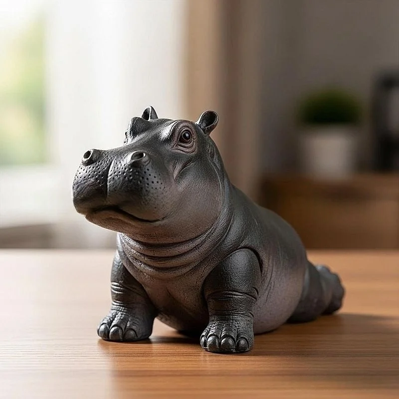Adorno de resina de hipopótamo - Resin Art Decoration Items reseña y precio