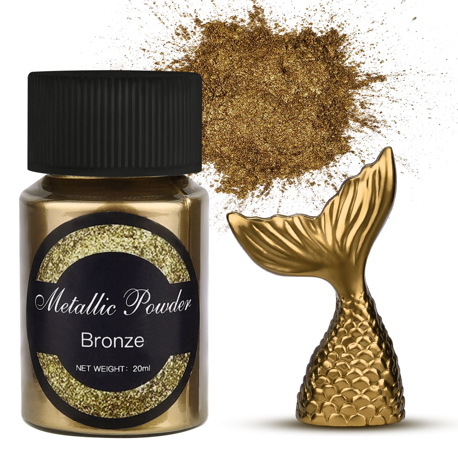 Polvo de brillo metálico para  - Pearl Powder Resin reseña y precio