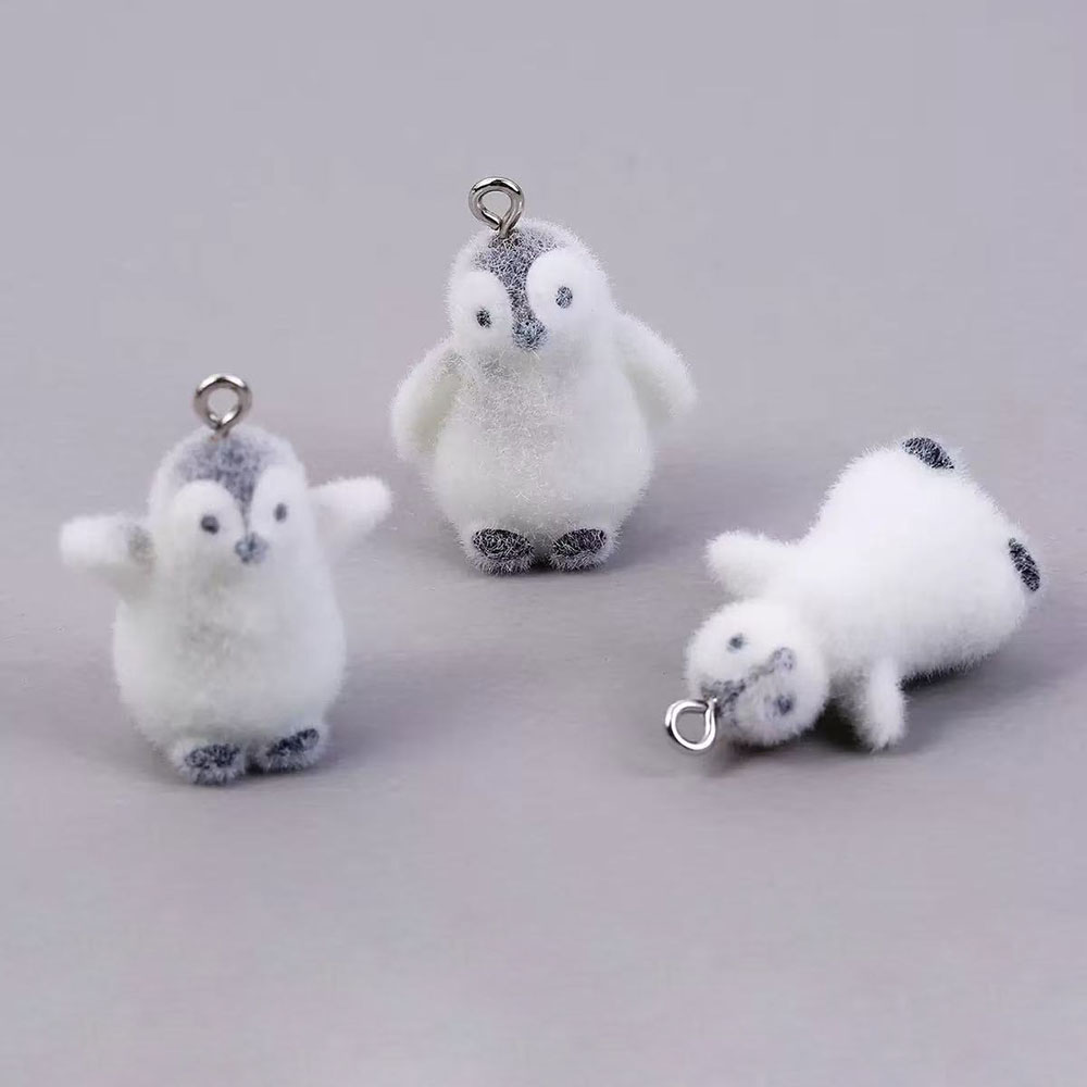 5 uds flocado pequeño pingüino - Resin Art Gift Ideas reseña y precio