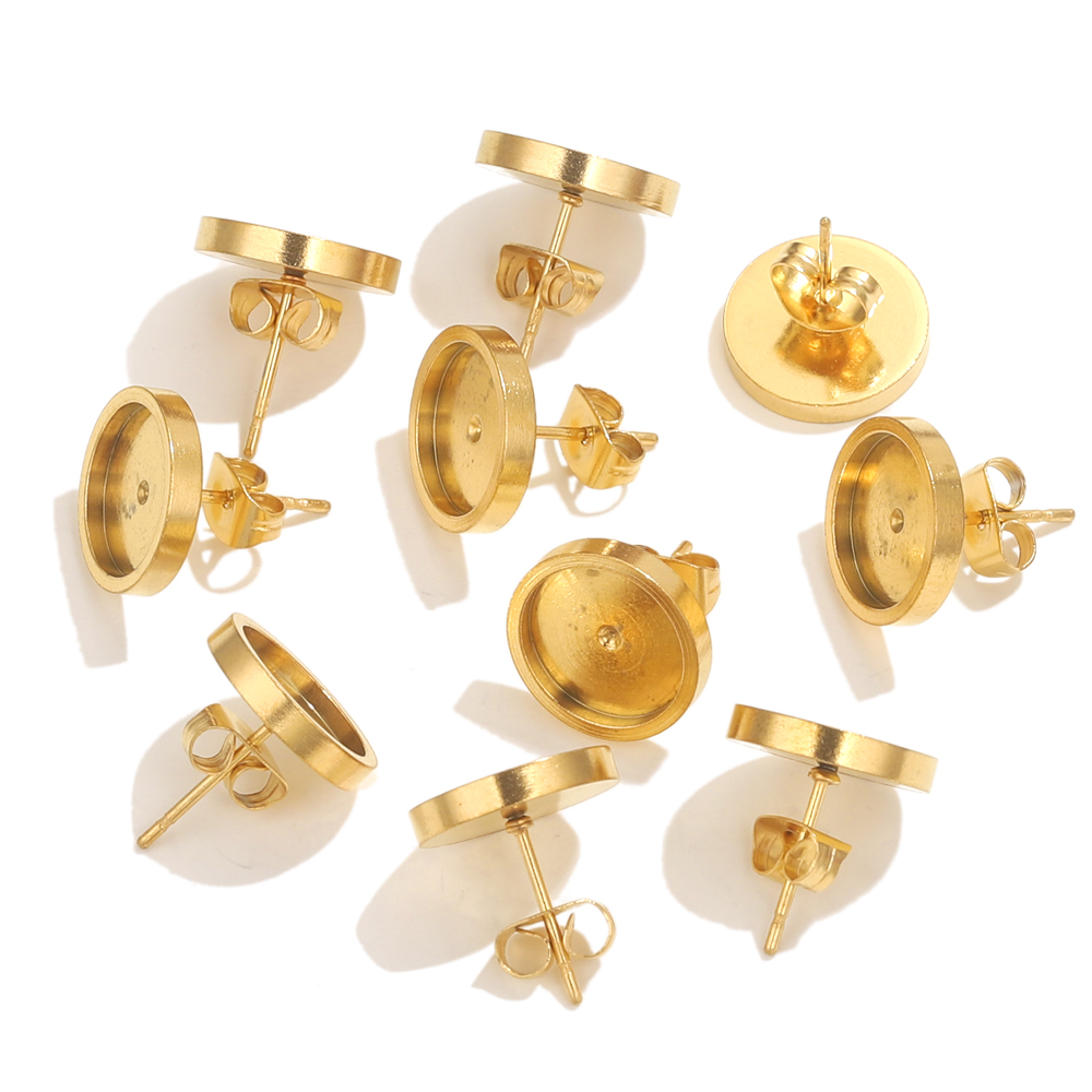 10 Uds. De pendientes dorados  - Resin Art Gift Ideas reseña y precio